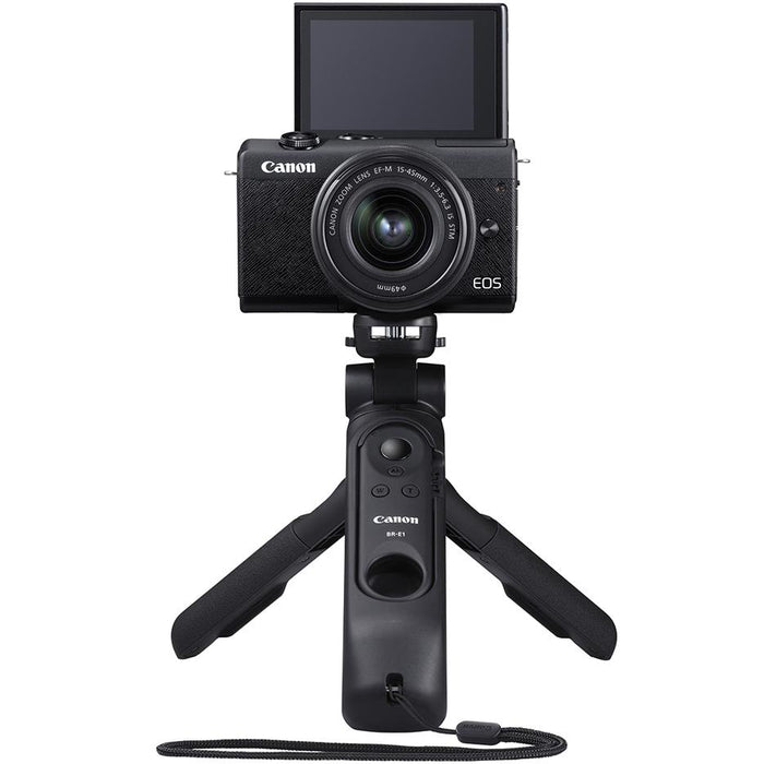 Canon EOS M200 Mirrorless Digital Camera Content Creator Kit w/ 15-45mm + Tripod Grip