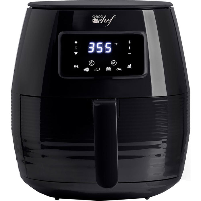 Deco Chef Digital 5.8QT Electric Air Fryer - Healthier & Faster Cooking - Black - Open Box
