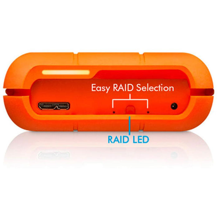 LaCie Rugged RAID Thunderbolt & USB 3.0 Mobile Hard Drive 4TB - STFA4000400 - OPEN BOX