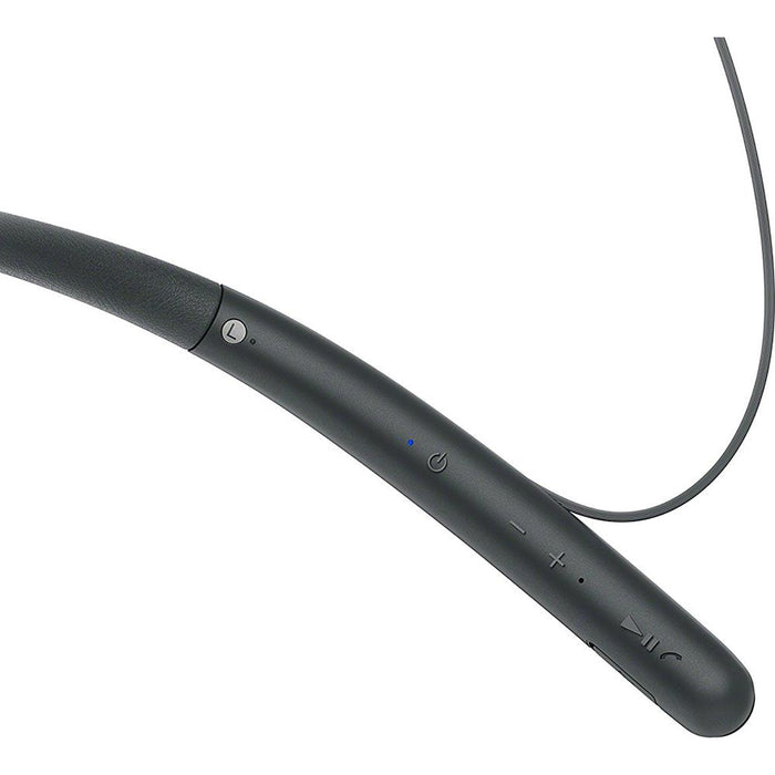 Sony WI1000X/B Noise Canceling Wireless Behind-Neck In Ear Headphones, Black