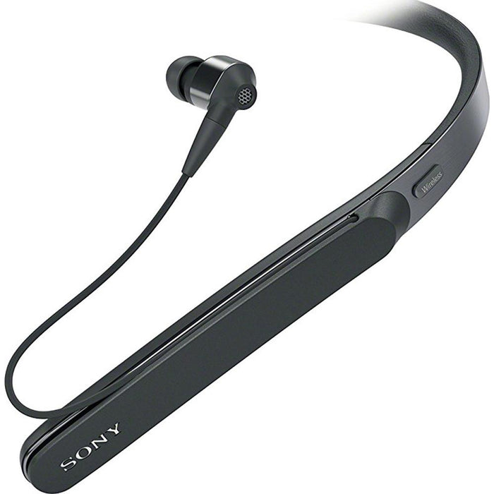 Sony WI1000X/B Noise Canceling Wireless Behind-Neck In Ear Headphones, Black