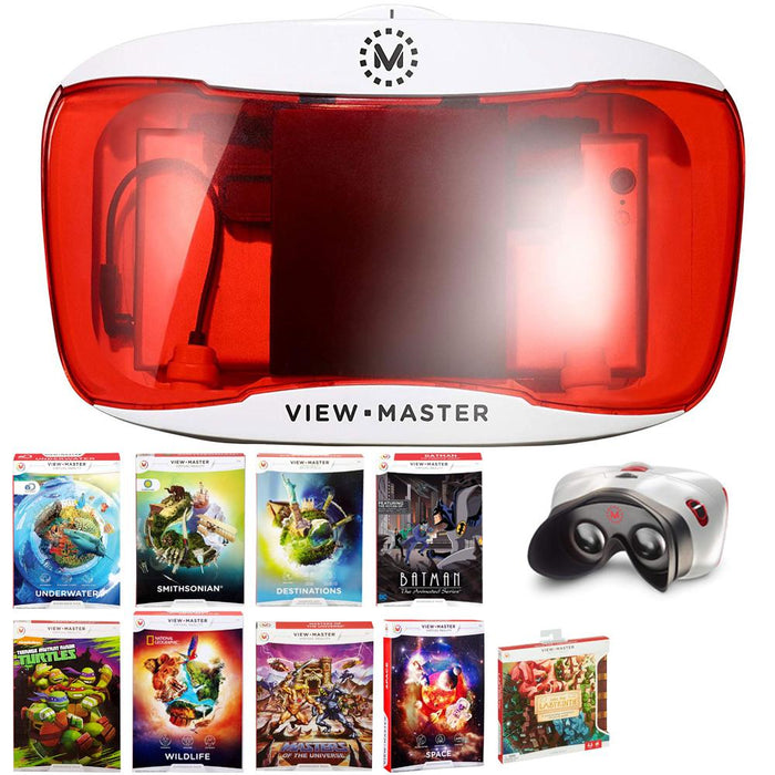 Mattel View-Master Deluxe VR Viewer w/ Nine Assorted View-Master Experience Packs