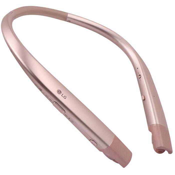 LG TONE Platinum Alpha Bluetooth Neckband Headset (Gold) w/ Power Bank Bundle
