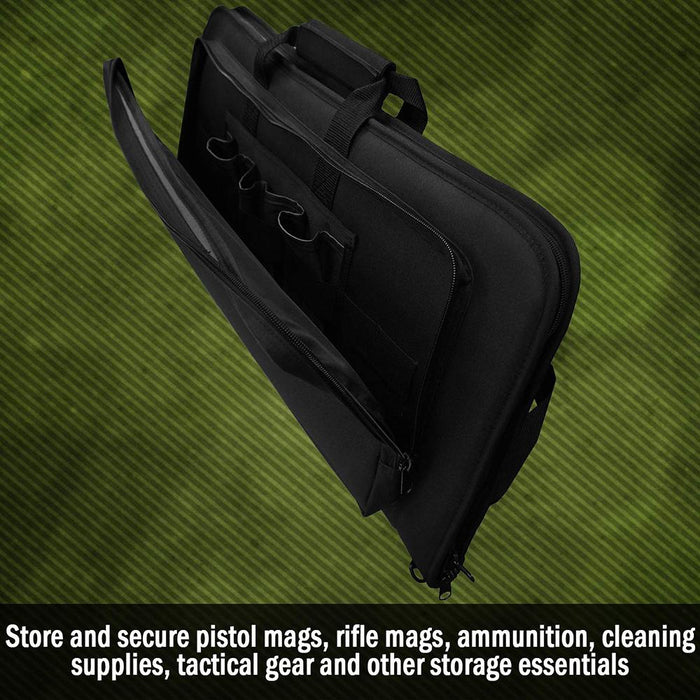 Pipeline by Slappa 25" Concealed Gun Storage Soft Case, Ideal Gun Range Bag, SL-RB-25