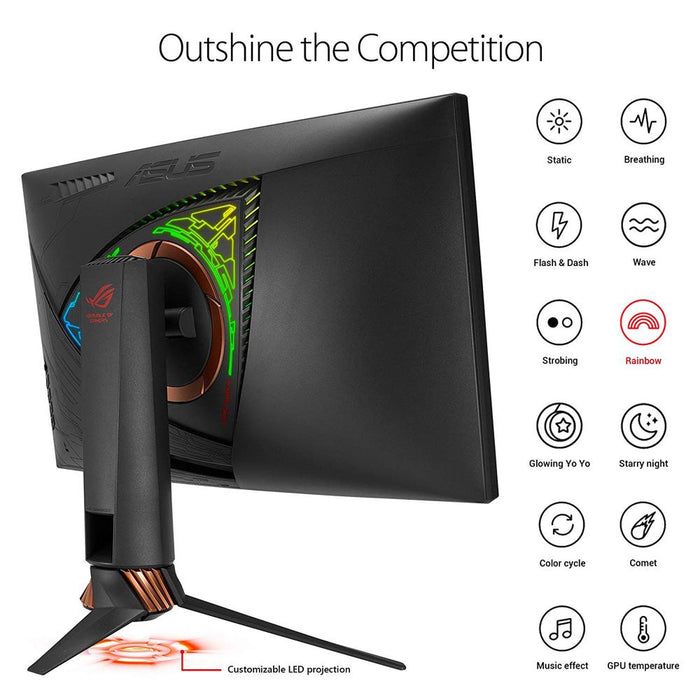 ASUS ROG Swift 27" 165Hz G-SYNC Aura Sync Curved Gaming Monitor w/ Warranty Bundle
