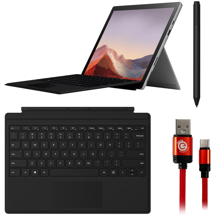 Microsoft QWU-00001 Surface Pro 7 8GB/128GB Platinum w/ Surface Pen and Type Cover Kit