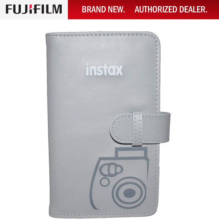 Fujifilm Instax Mini Series 108 Photo Wallet Album (Smokey White) for Instax Mini