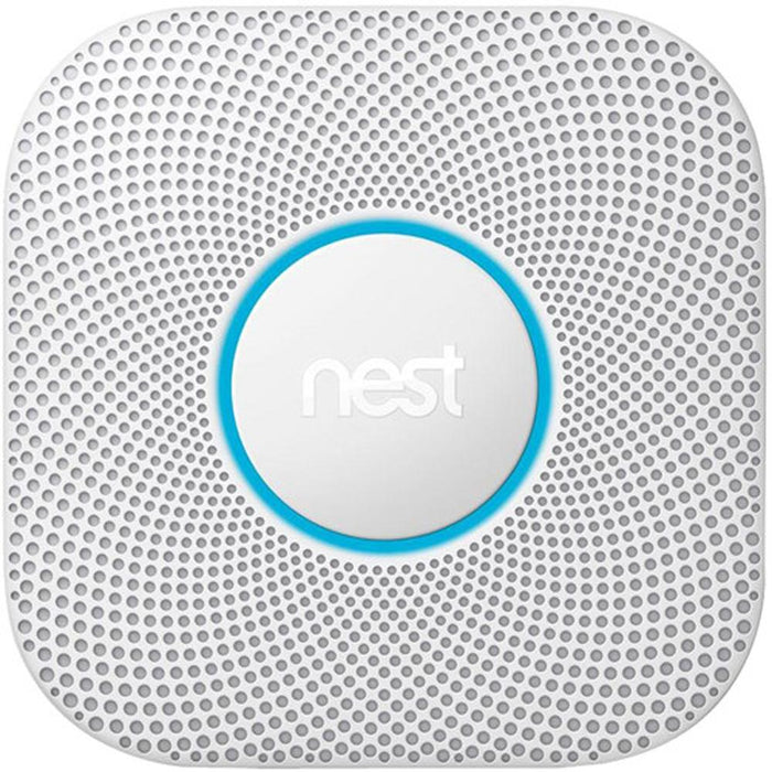 Google Nest Protect Wired Smoke & Carbon Alarm 2nd Gen. + Smart Speaker Coral
