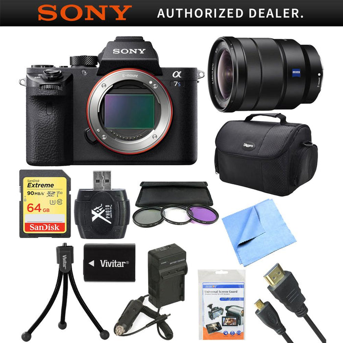 Sony a7S II Full-frame Mirrorless Interchangeable Lens Camera 16-35mm Lens Bundle