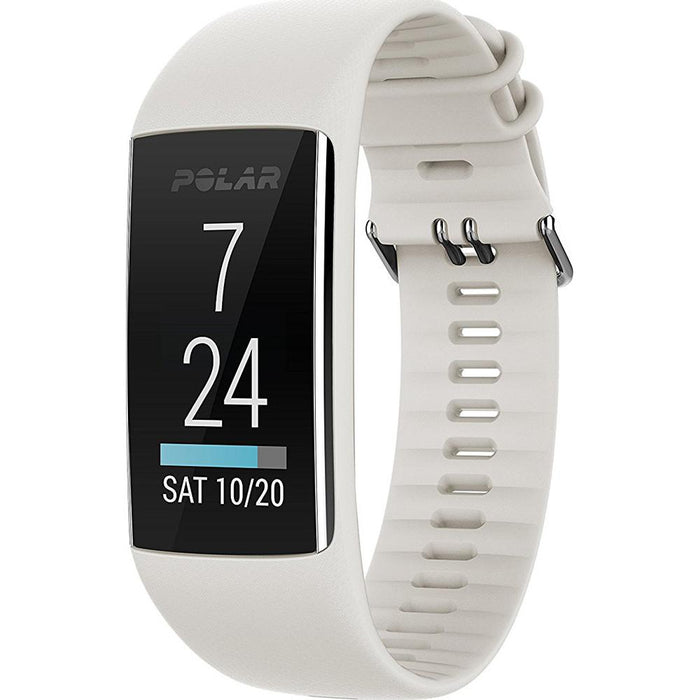Polar A370 Fitness Tracker with 24/7 Wrist Based HR White M/L (90064906) - Open Box