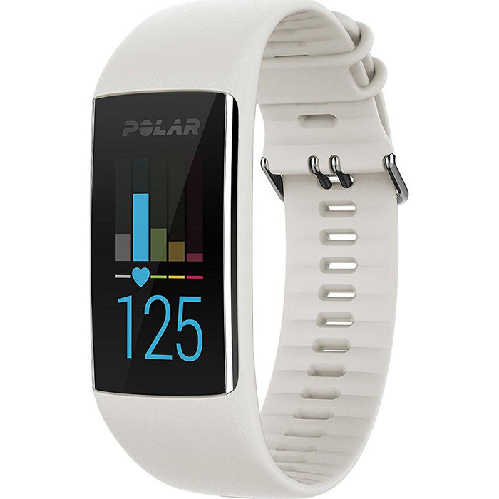 Polar A370 Fitness Tracker with 24/7 Wrist Based HR White M/L (90064906) - Open Box