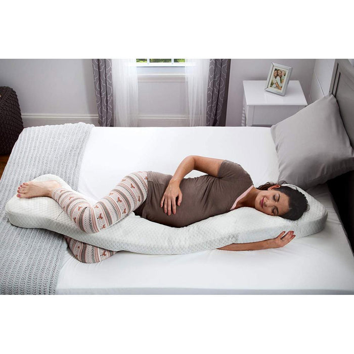 Simmons BeautySleep Body Positioner/Pillow for Expecting Moms with Thermo Cool Cover
