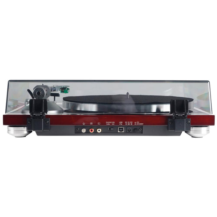 Teac TN-400S Belt-driven Turntable with S-Shaped Tonearm - Gloss Cherry - Open Box