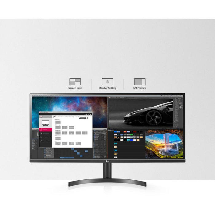 LG 34" UltraWide IPS FreeSync LED Monitor 2560 x 1080 21:9 34WL600-B - Open Box