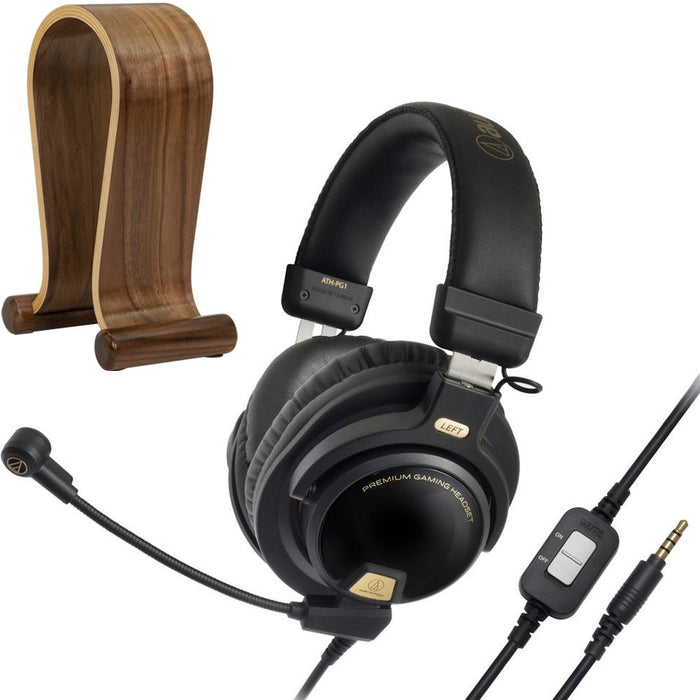 Audio-Technica Closed-Back Premium Gaming Headset 6-inch Boom Microphone & Deco Gear Stand Kit