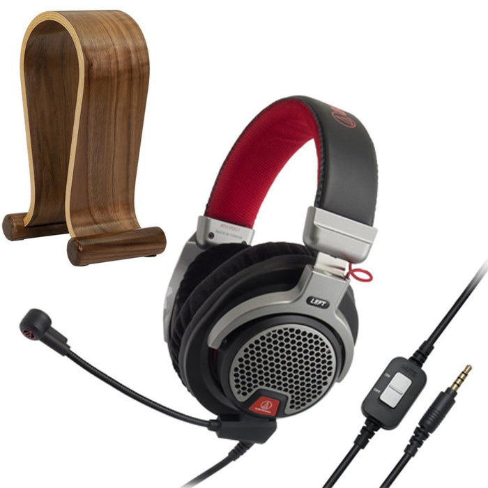 Audio-Technica Open-Air Premium Gaming Headset with 6-inch Boom Microphone & Deco Gear Stand