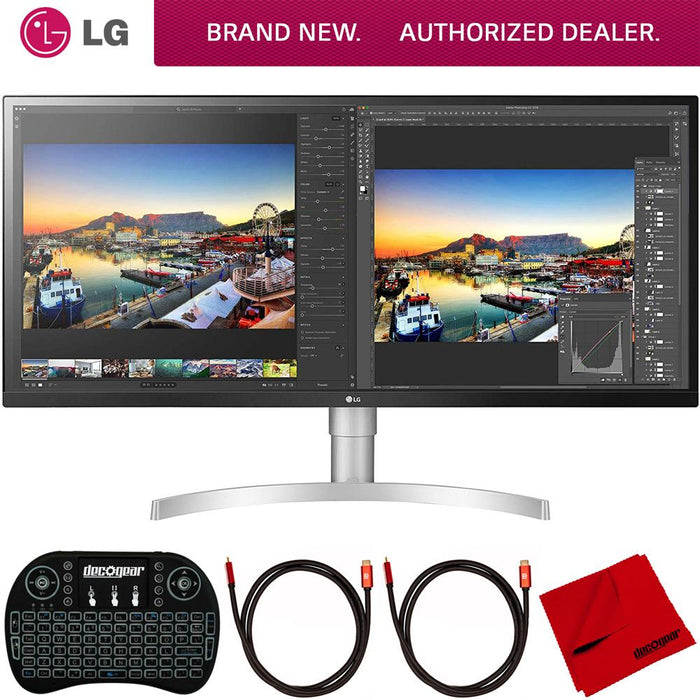 LG 34" UltraWide IPS FreeSync LED Monitor 34WL850-W + Wireless Backlit Keyboard