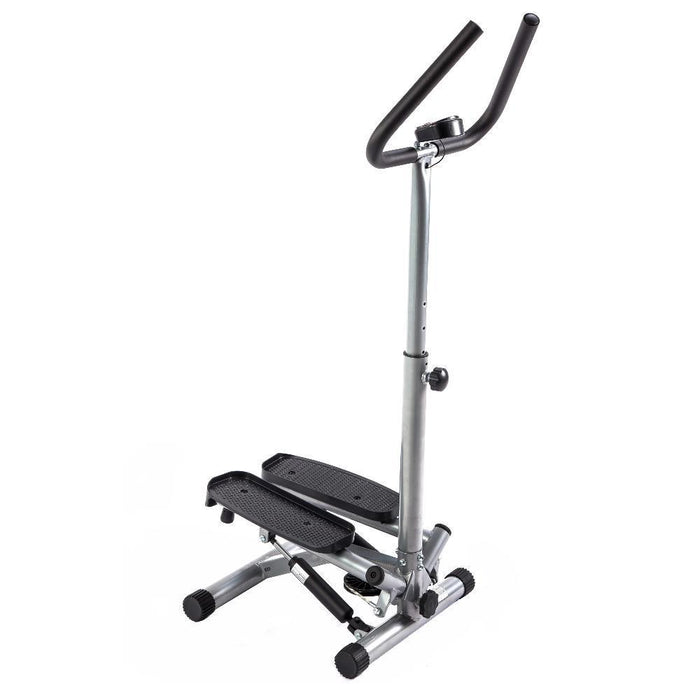 Sunny Health and Fitness Twister Stepper Step Machine with Handlebar Adjustable Height and LCD monitor