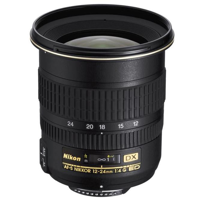Nikon AF-S DX NIKKOR 12-24mm f/4G IF-ED Zoom Lens for Nikon DSLR Cameras Pro Bundle