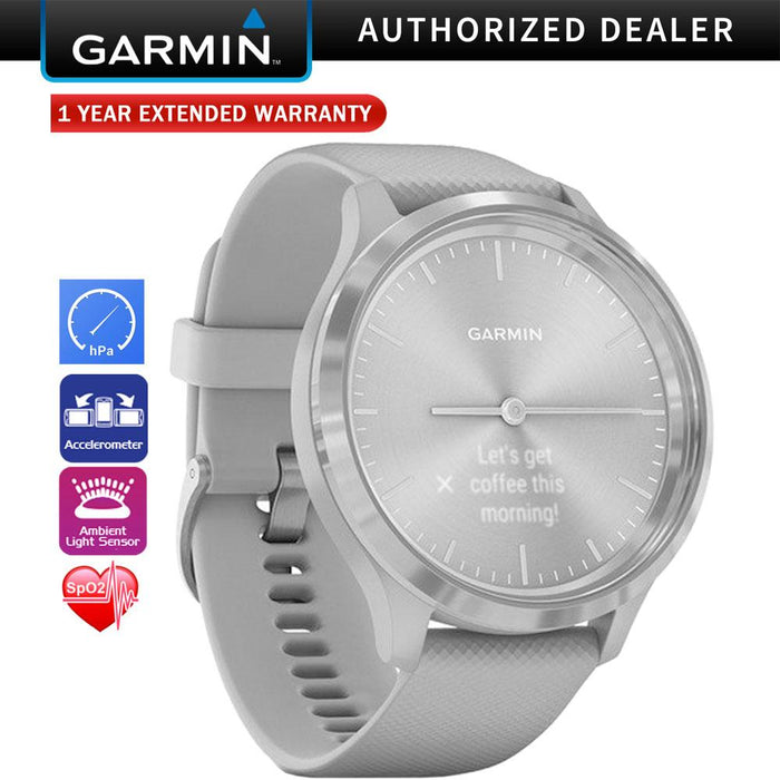 Garmin VIVOMOVE 3 GPS Smartwatch w/Hidden Touchscreen + 1 Year Extended Warranty