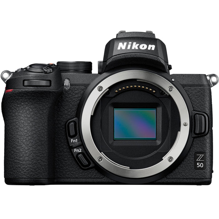 Nikon Z50 Mirrorless Camera Body Only 4K DX-Format FTZ Lens Mount Adapter Bundle