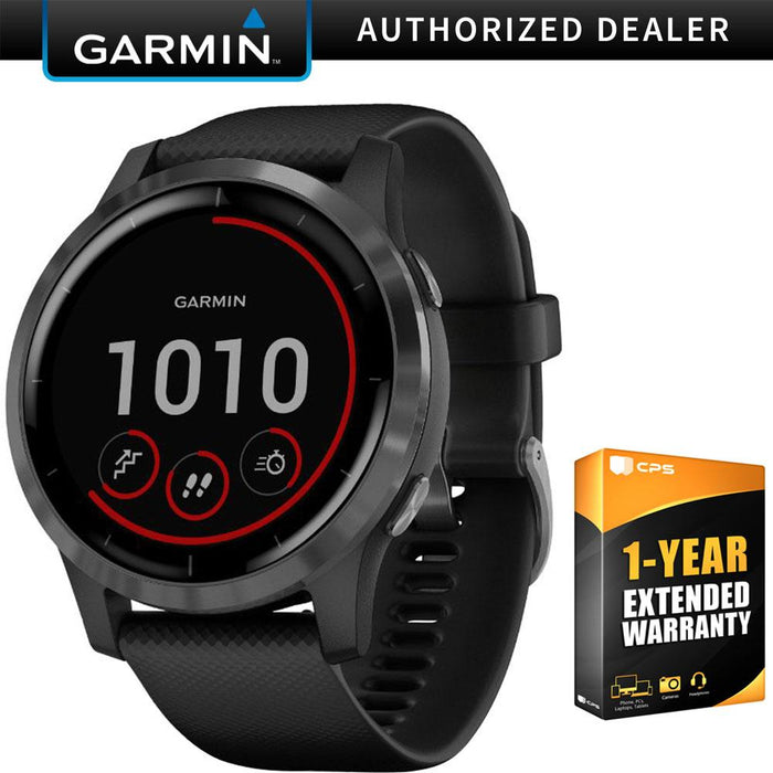 Garmin Vivoactive 4 Smartwatch Black/Stainless with 1 Year Extended Warranty