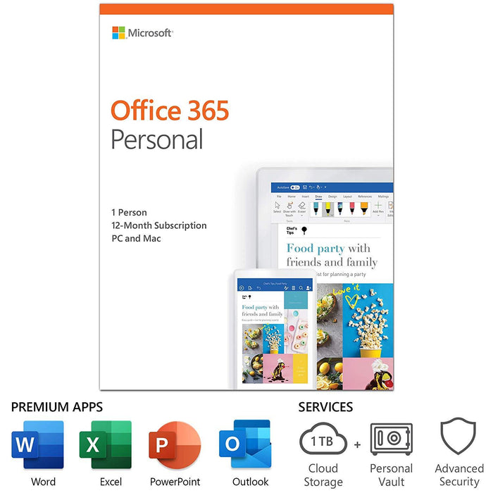 Microsoft 365 Personal 1-Year Subscription For 1 Person - QQ2-00728 -