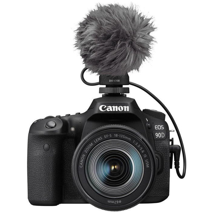 Canon Directional Stereo Microphone for Digital Cameras (Windscreen Included- DM-E100)
