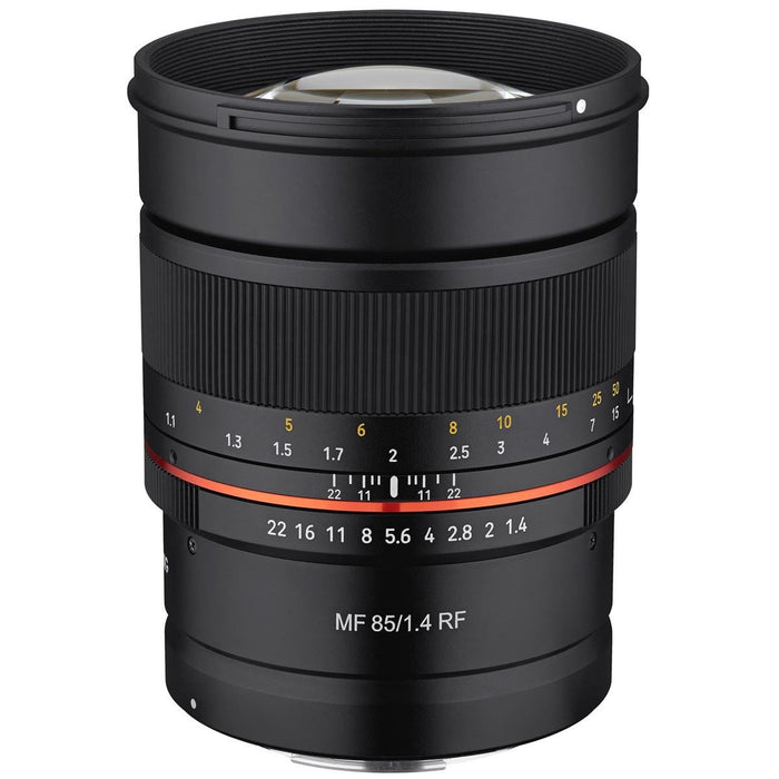 Rokinon 85mm F1.4 Full Frame Telephoto Prime Lens for Canon RF Mirrorless Camera Bundle