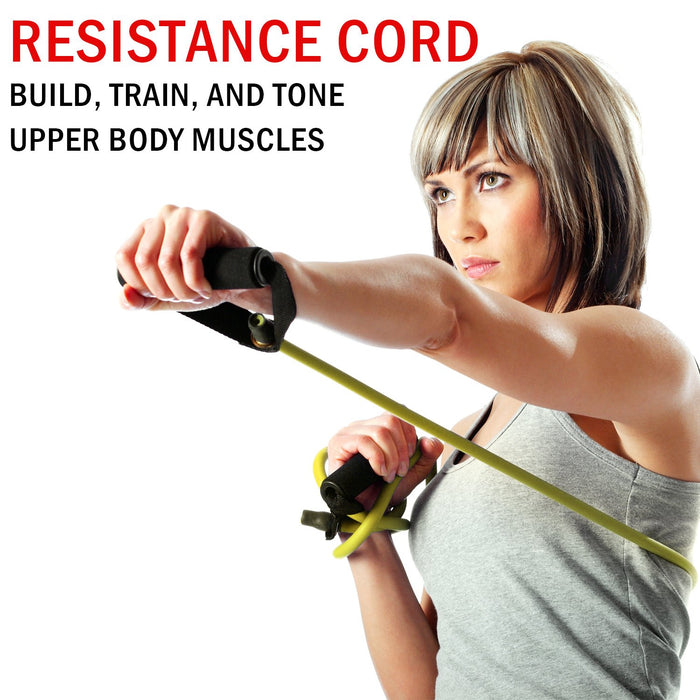 Deco Gear Home Gym 7-Piece Fitness Kit Resistance Training, Stretching Set, Grip Enhancers