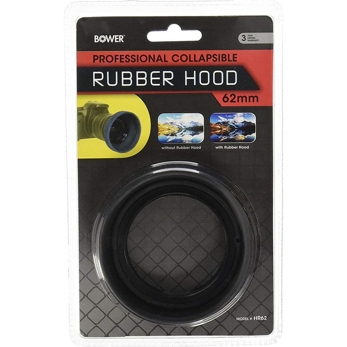 Bower 62MM W.A. Rubber Lens Hood