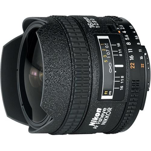 Nikon AF FX Full Frame Fisheye-NIKKOR 16mm f/2.8D Fixed Lens w/ Auto Focus - OPEN BOX