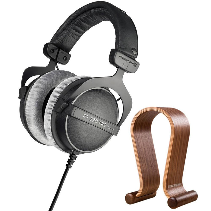 BeyerDynamic DT 770 PRO 250 Ohms Studio Headphones + Wood Headphone Stand