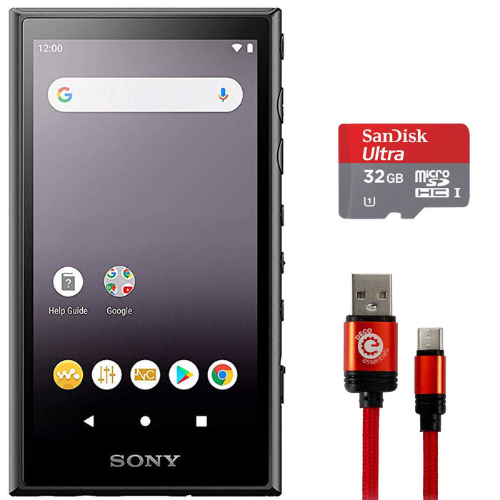 Sony Walkman NW-A105 Portable Digital Hi-Res Music Player 16GB w/ Deco Essentials Kit