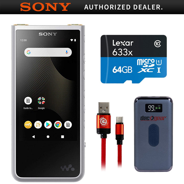 Sony Walkman NW-ZX507 Portable Touch Screen MP3 Player with Deco Gear 64GB Bundle