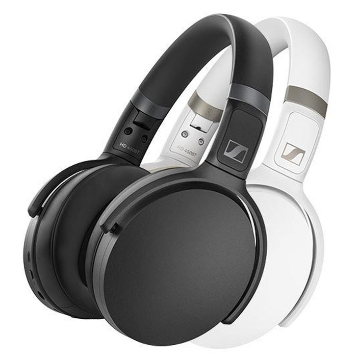 Sennheiser Wireless Around Ear headphones with B.tooth 5.0 White + Wood Stand