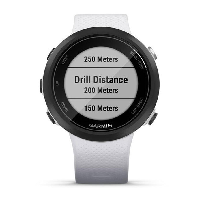 Garmin SWIM 2 GPS Swimming Smartwatch w/ Deco Gear Earbuds & Portable Power Bank Bundle