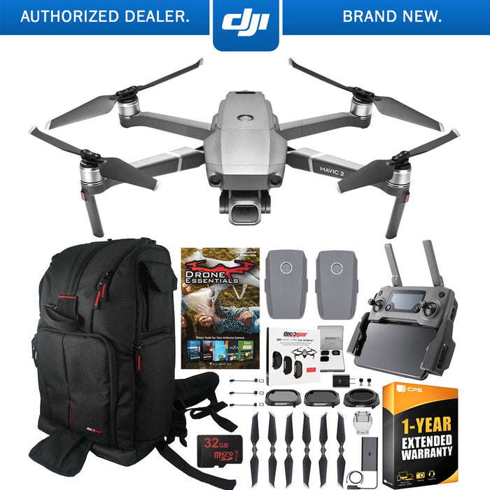 DJI Mavic 2 Pro Drone with Hasselblad Camera Essential 2 Battery Backpack Bundle