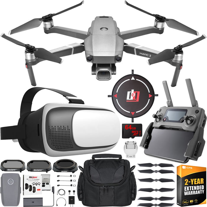 DJI Mavic 2 Pro Drone with Hasselblad Camera Kit + FPV Pilot VR Headset Bundle