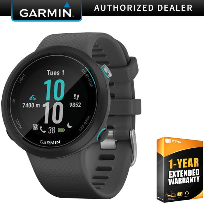 Garmin SWIM 2 GPS Swimming Smartwatch Slate + 1 Year Extended Warranty
