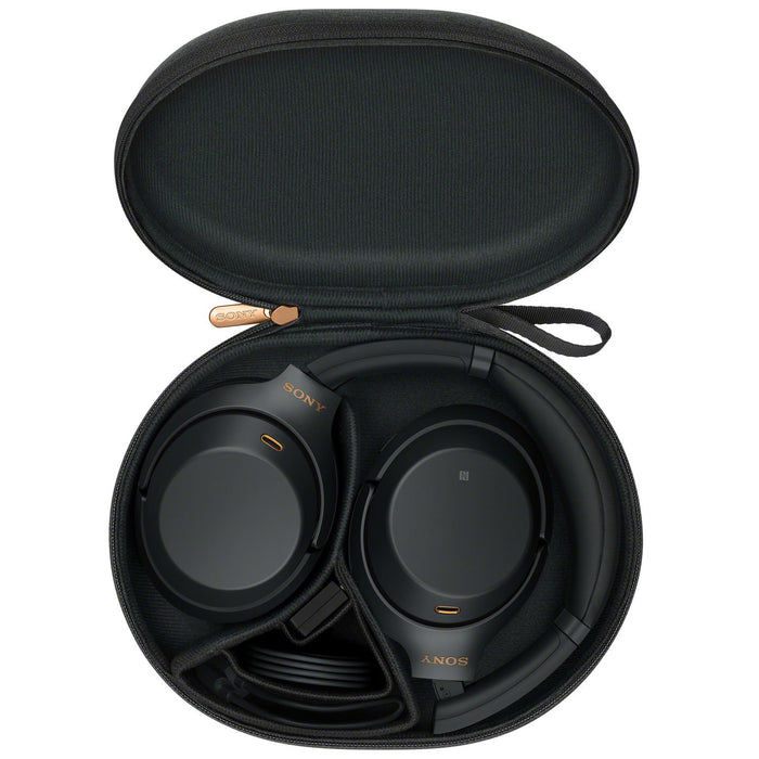 Sony WH1000XM3/B Noise Cancelling Wireless Headphones (Black) + Deco Gear Bag Bundle