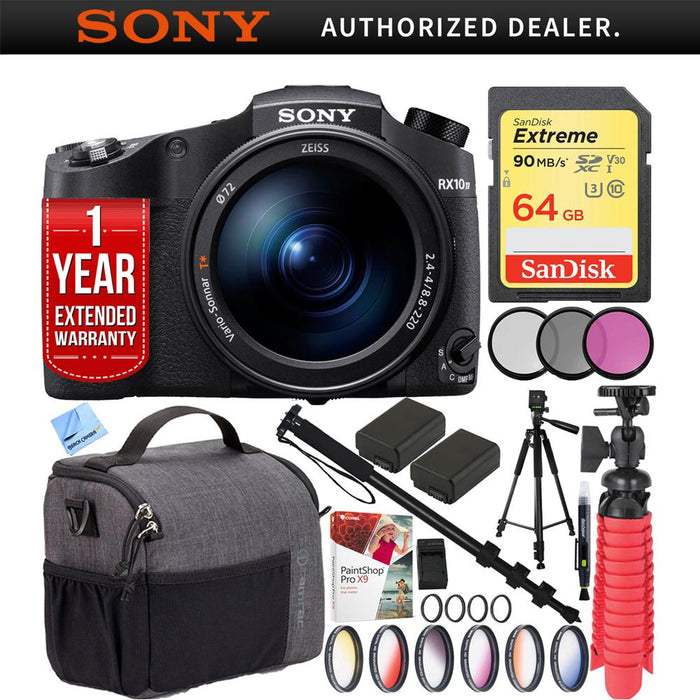 Sony RX10 IV Cyber-Shot High Zoom 20.1MP Camera 24-600mm F.2.4-F4 lens Filter Kit