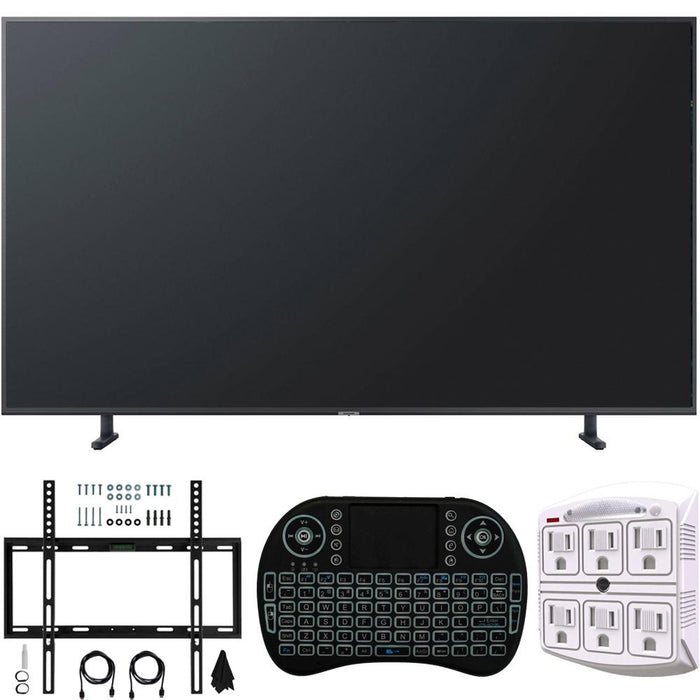 Samsung UN65RU8000 65" RU8000 LED Smart 4K UHD TV (2019) - (Renewed) + Wall Mount Bundle