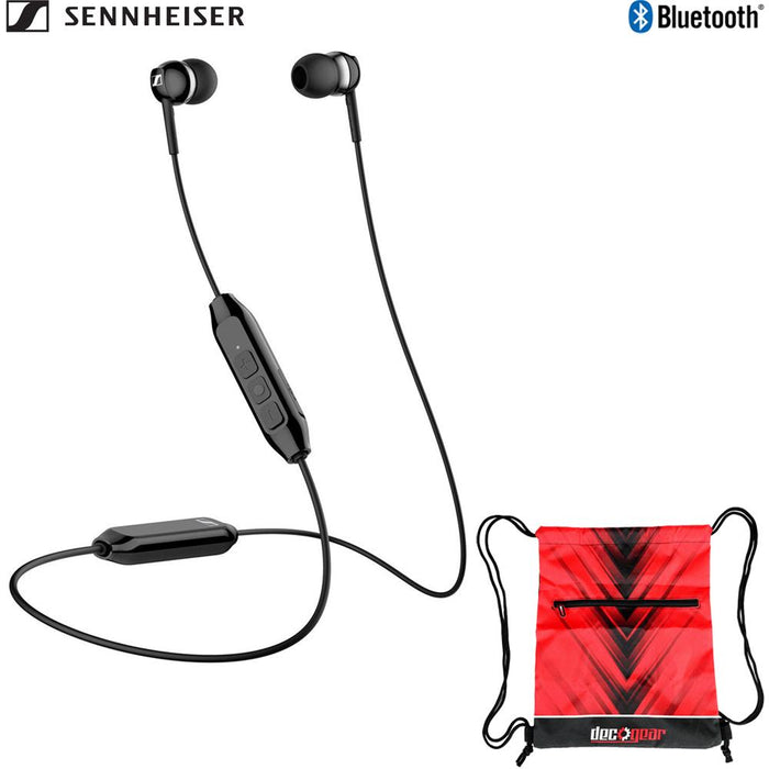 Sennheiser CX 150BT Black Bluetooth Earphones w/ Deco Essentials Drawstring Bag