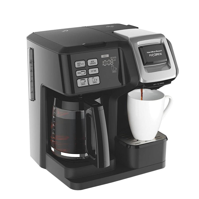 Hamilton Beach FlexBrew 2-Way Coffee Maker w/ Deco Gear Kitchen & K-Cups Bundle - Renewed