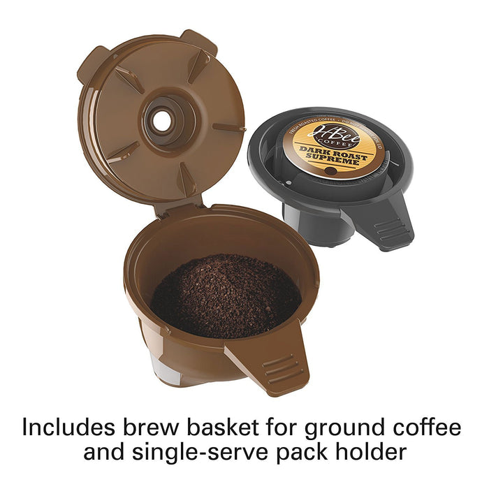 Hamilton Beach FlexBrew 2-Way Coffee Maker w/ Deco Gear Kitchen & K-Cups Bundle - Renewed