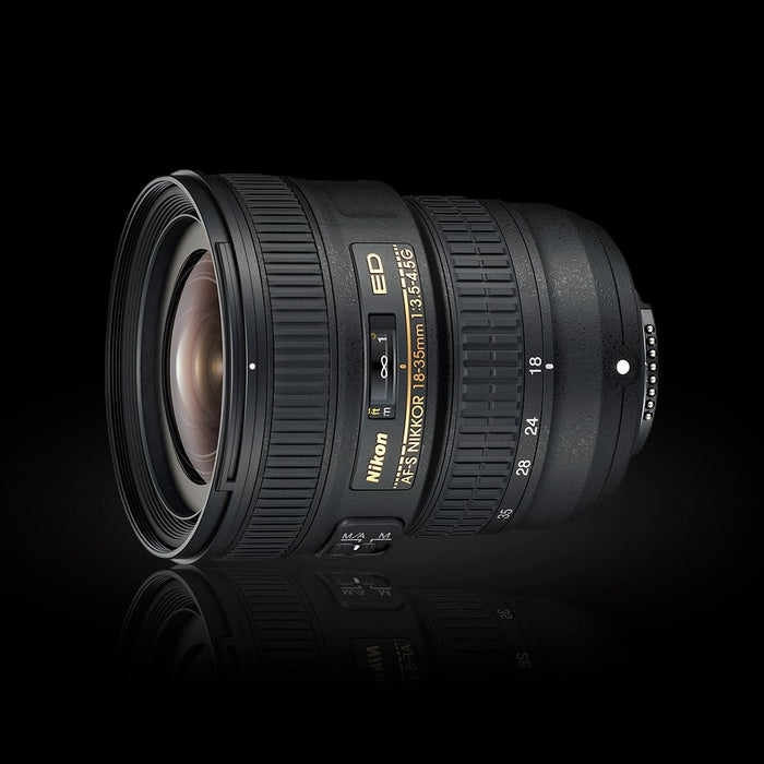 Nikon AF-S FX NIKKOR 18-35mm F3.5-4.5G ED Zoom Lens 2207 for DSLR Camera Pro Bundle
