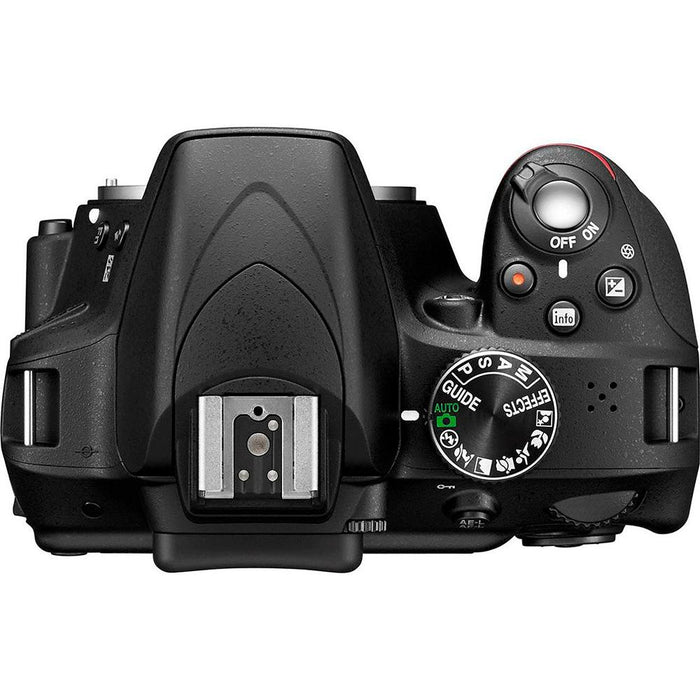 Nikon D3300 24.2MP 1080p Digital SLR Camera (Black) Body ONLY - (Renewed)