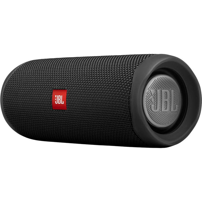 JBL Flip 5 Portable Bluetooth Speaker (Black) with Deco Gear Power Bank Bundle