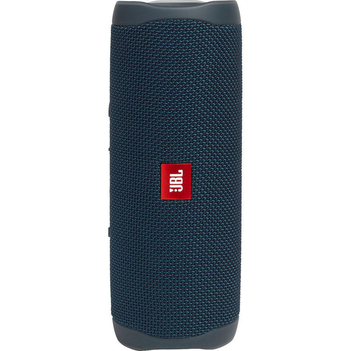 JBL Flip 5 Portable Bluetooth Speaker (Blue) with Deco Gear Power Bank Bundle